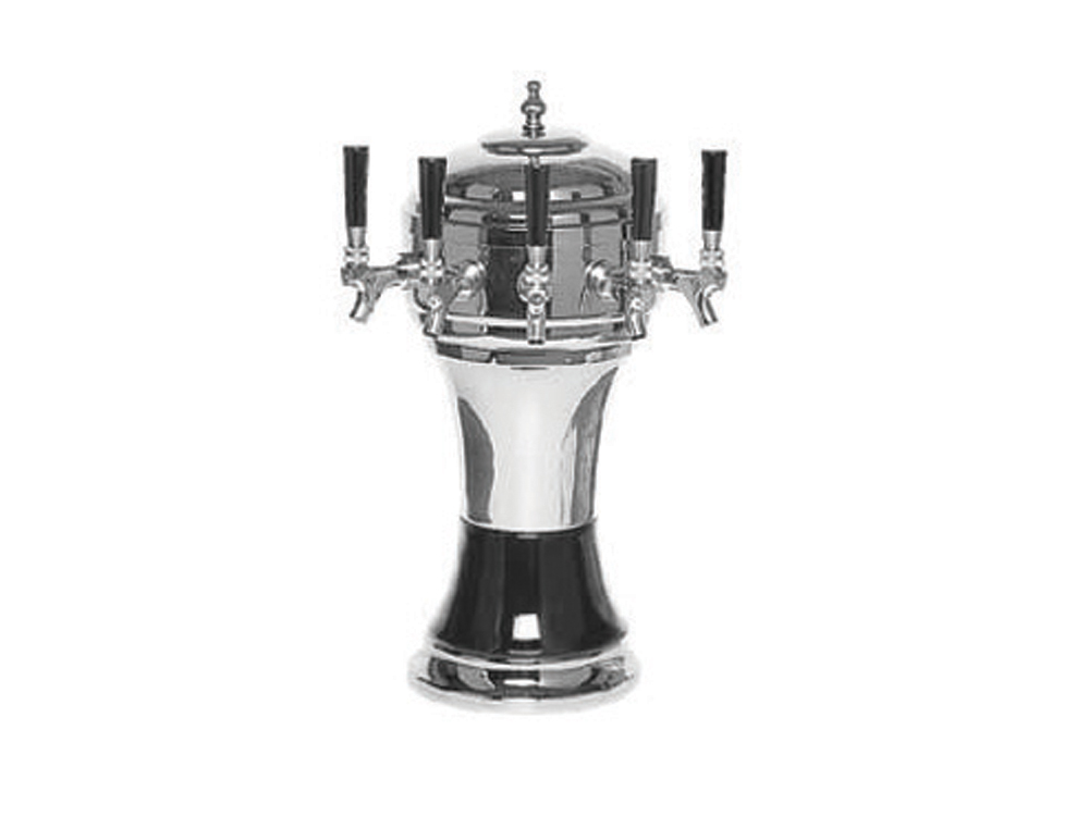 Mushroom Full Size Zeus 5 Tap Chrome/Black